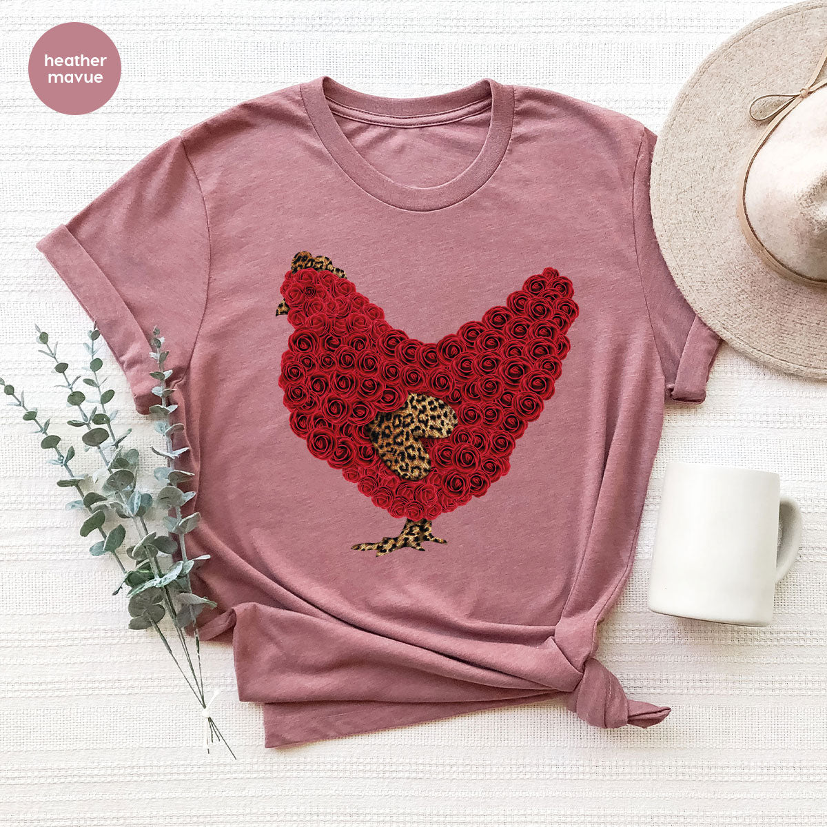 Heart of Chicken Shirt, Funny Valentine Day Gift, Special Gift for Feb 14