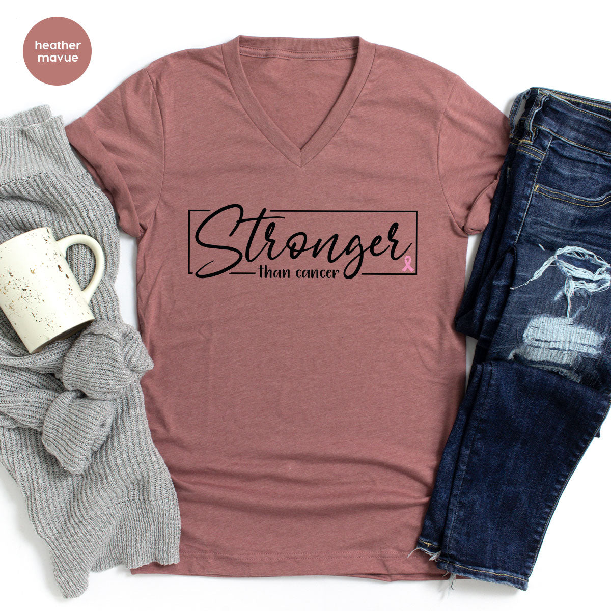 Stronger Than Cancer T-Shirt, Cancer Support Shirt, Cancer Warrior Tee