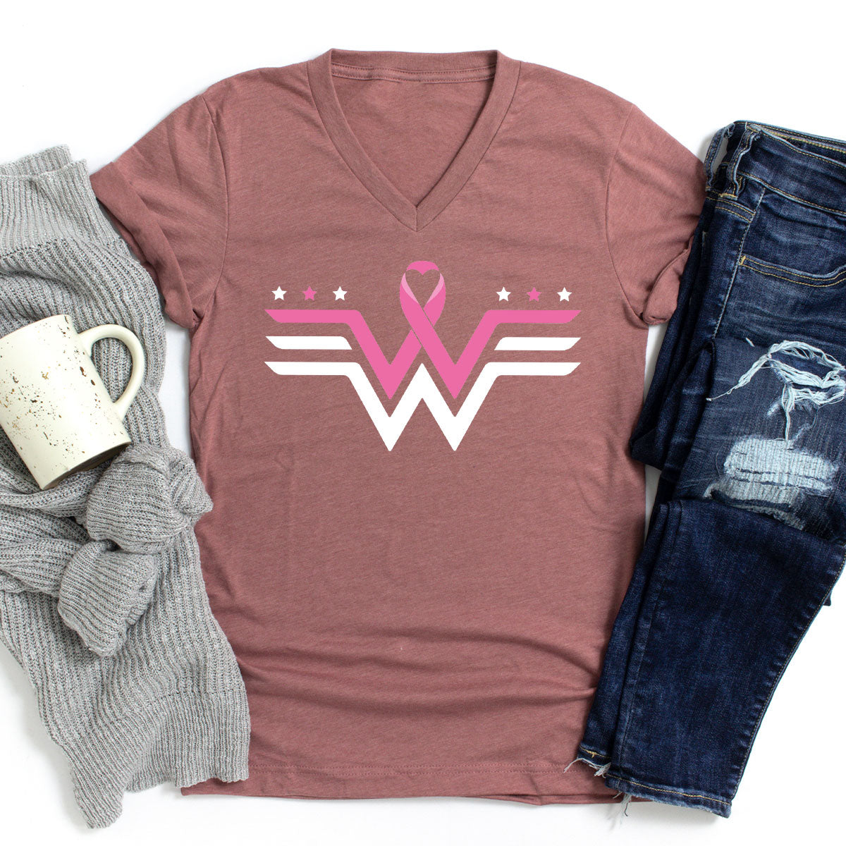 Breeast Cancer Month October Shirt, Cancer Gifts for Mom, Breast Cancer Survivor T-Shirt, Cancer Tee