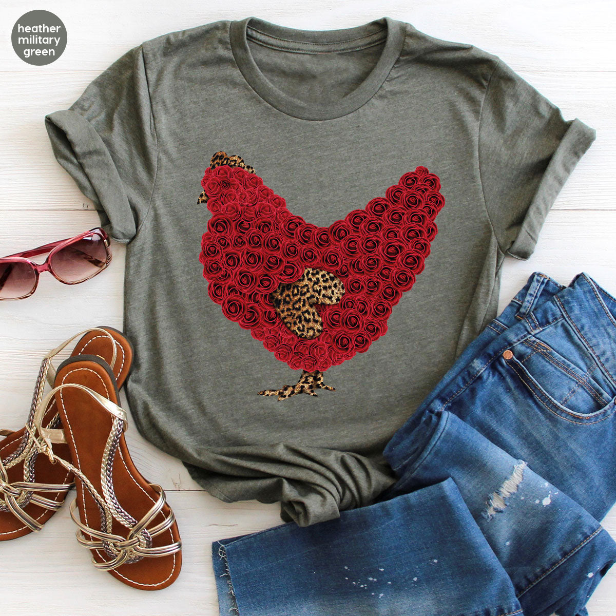 Heart of Chicken Shirt, Funny Valentine Day Gift, Special Gift for Feb 14