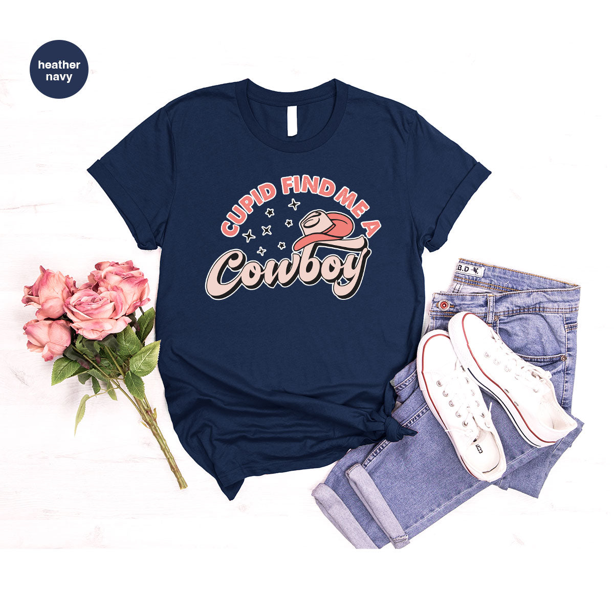 Cupid Find Me A Cowboy Shirt, Valentine Day Shirt, Cowboy Love T-Shirt