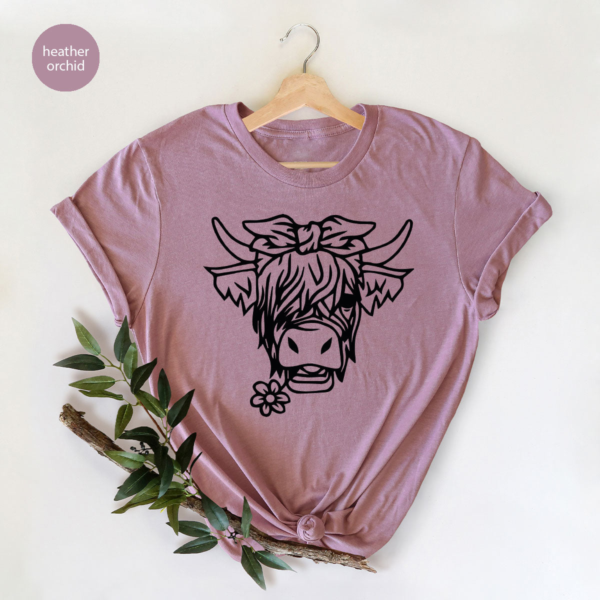 Cool Bull Shirt, Bull With Flower T-Shirt, Funny Bull T-Shirt