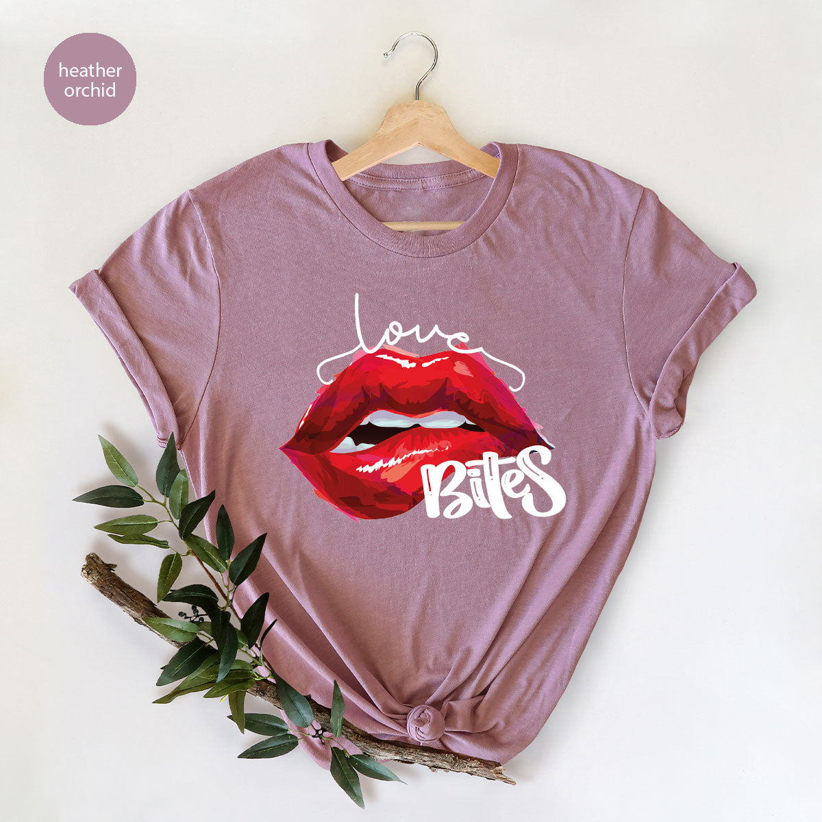 Cool Valentine's Day T-Shirt, Bite Shirt, Cute Lips Tee, Valentine Gift