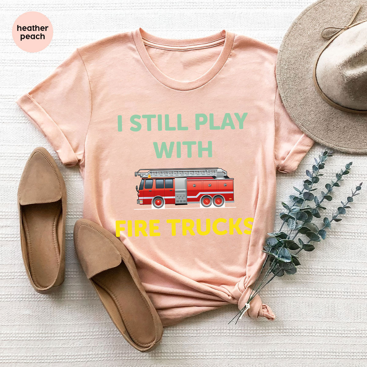 Fire Truck Shirt, Funny Fire Fighter T-Shirt, Fireman Tee