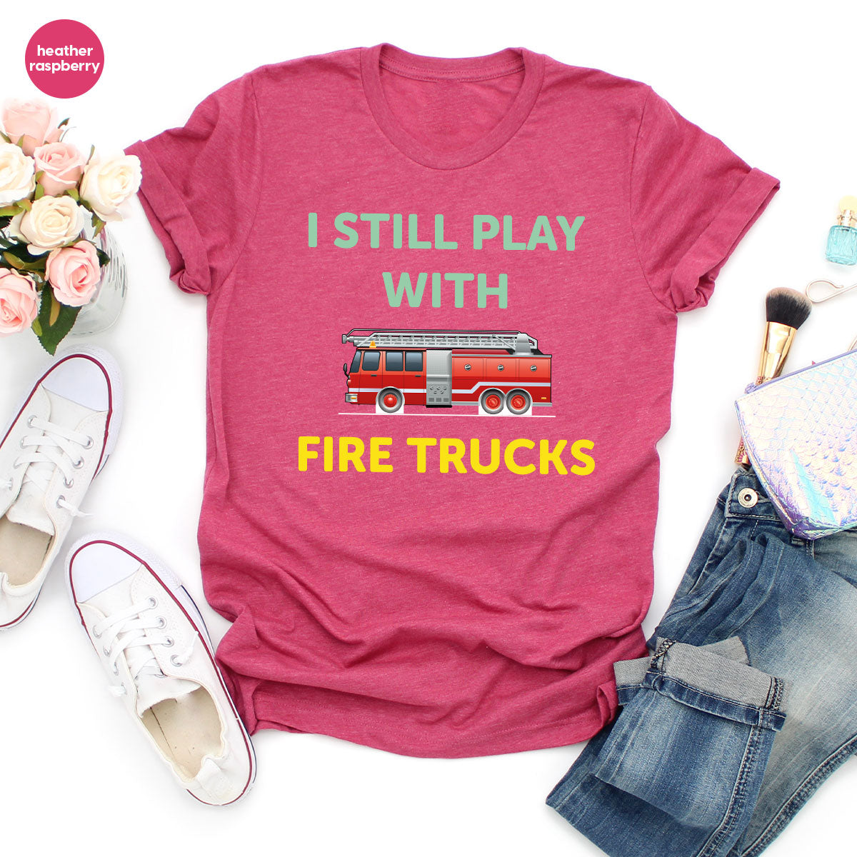 Fire Truck Shirt, Funny Fire Fighter T-Shirt, Fireman Tee