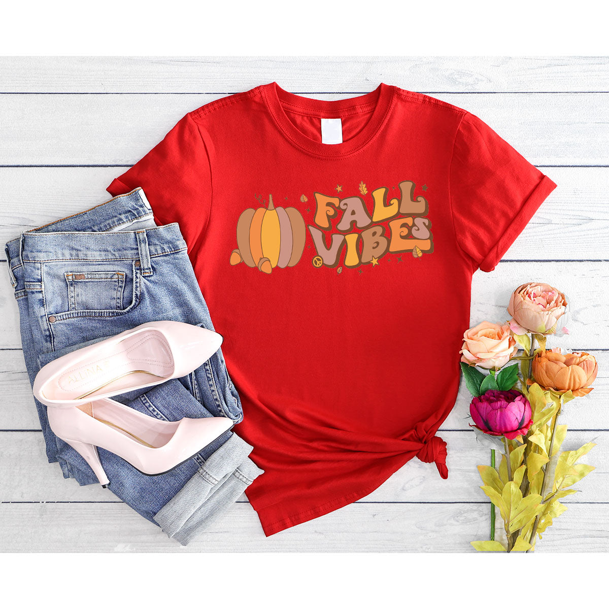 Fall Vibes Shirt, Thanksgiving 2022 Fall T-Shirt, 2022 Fall Tee