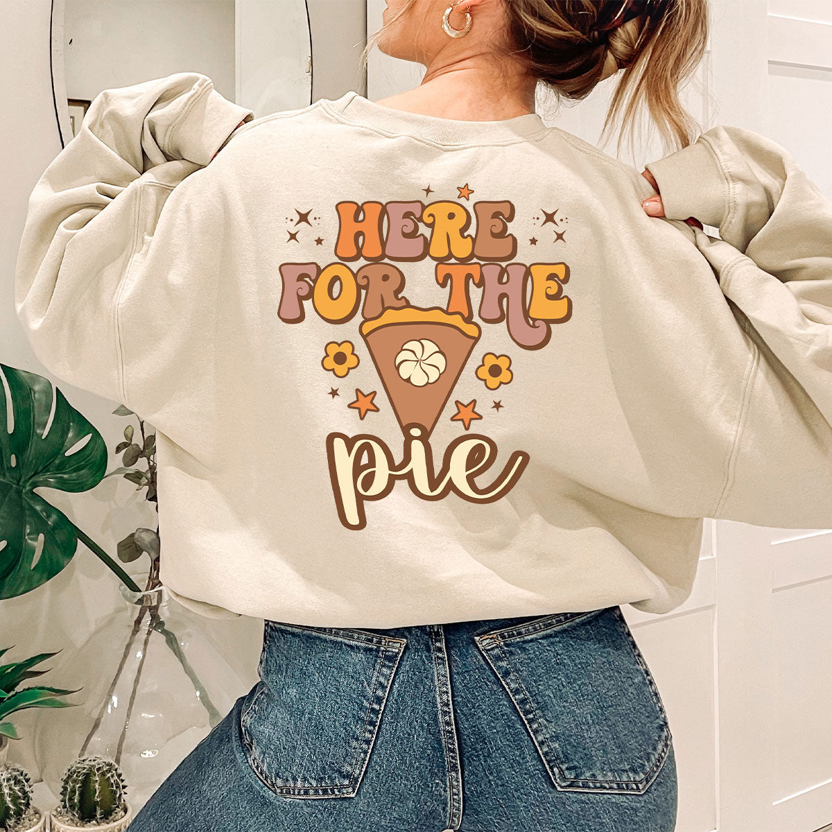 Here For The Pie Shirt, Funny Halloween Shirt, Cute Halloween Hoodie and Sweatshirt