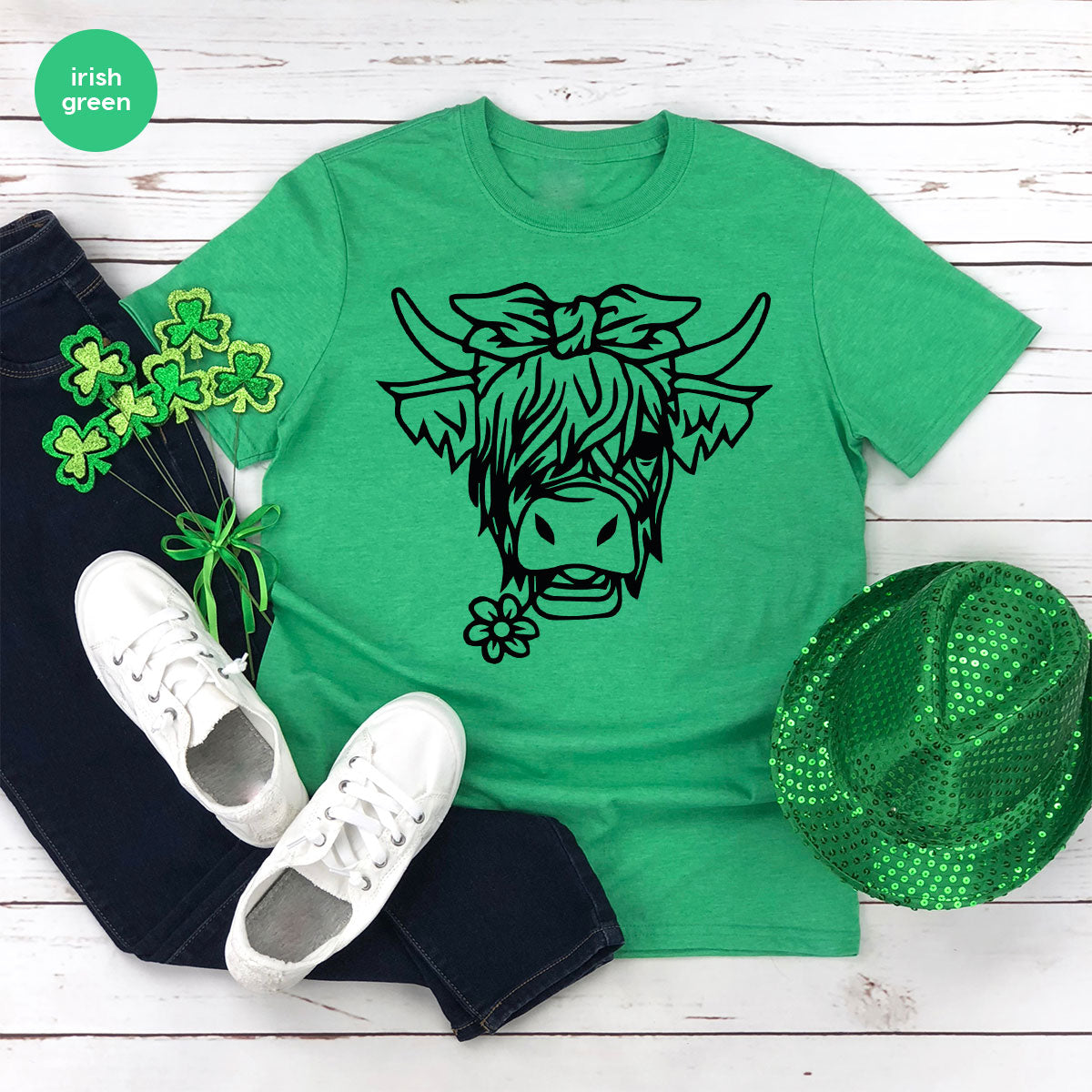 Cool Bull Shirt, Bull With Flower T-Shirt, Funny Bull T-Shirt