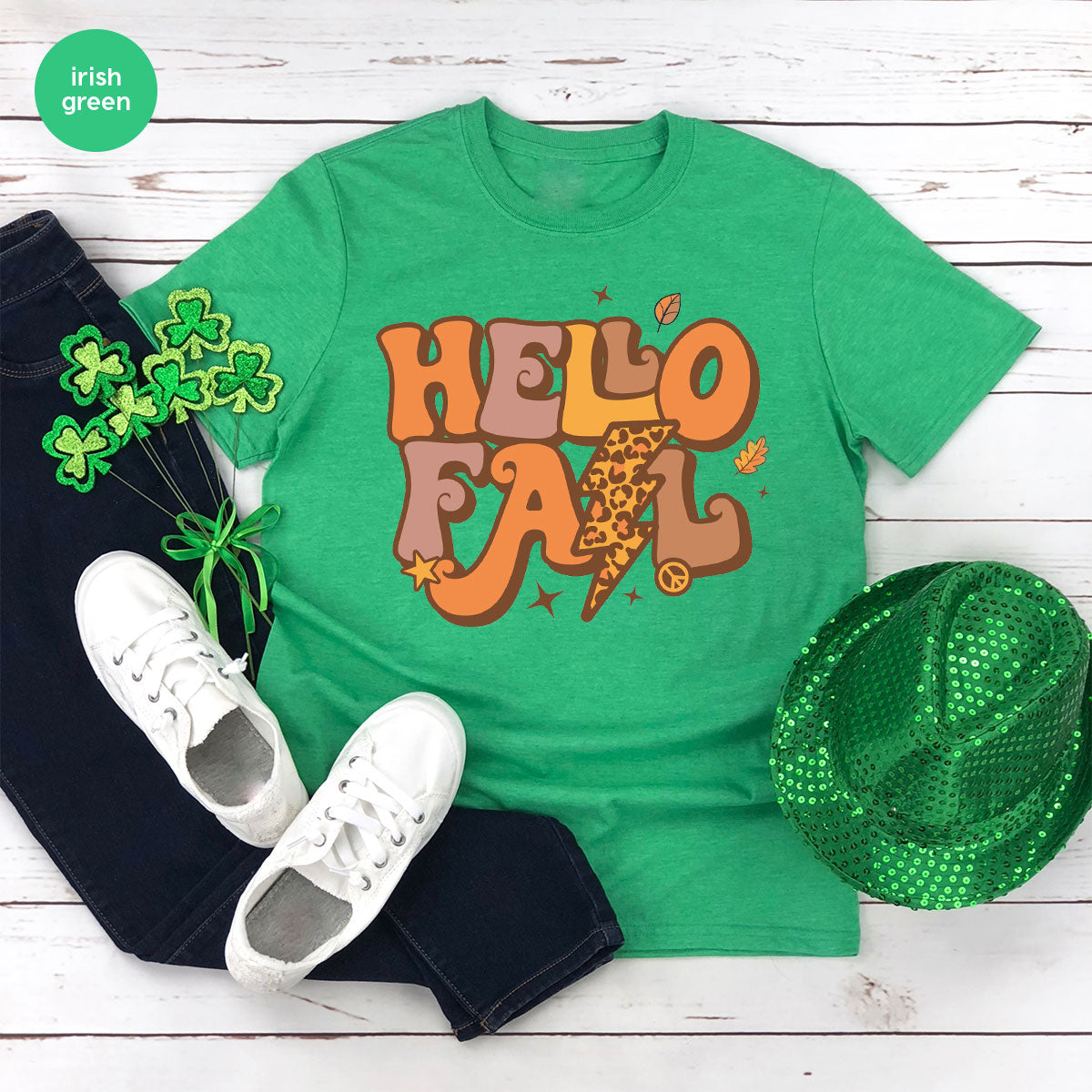 Hello Fall Shirt, Halloween Fall T-Shirt, Halloween 2022 Hoodie, Hello Halloween Long Sleeve Shirt