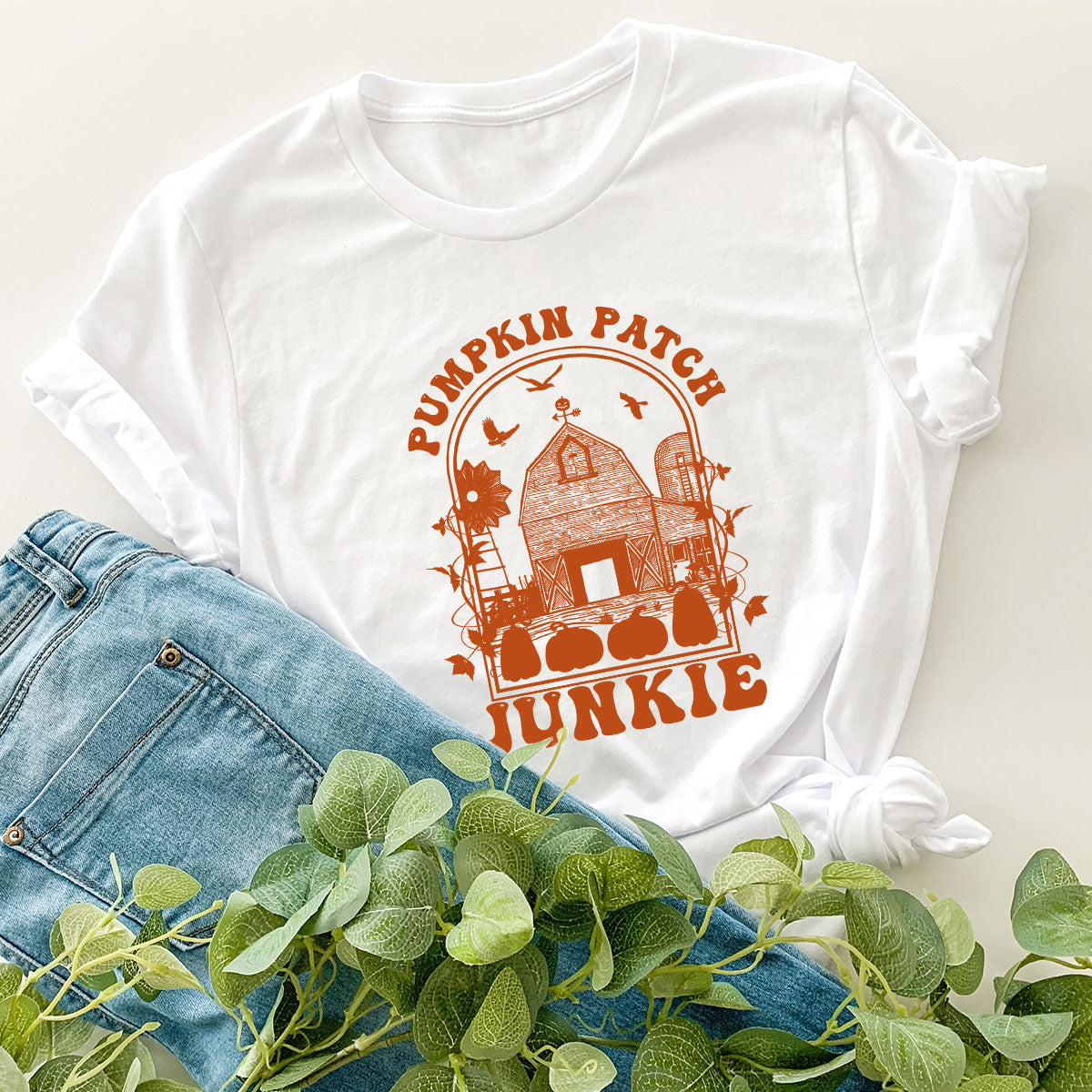 Junkie T-Shirt, Gift T-Shirt For Halloween, Pumpkin Halloween Shirt