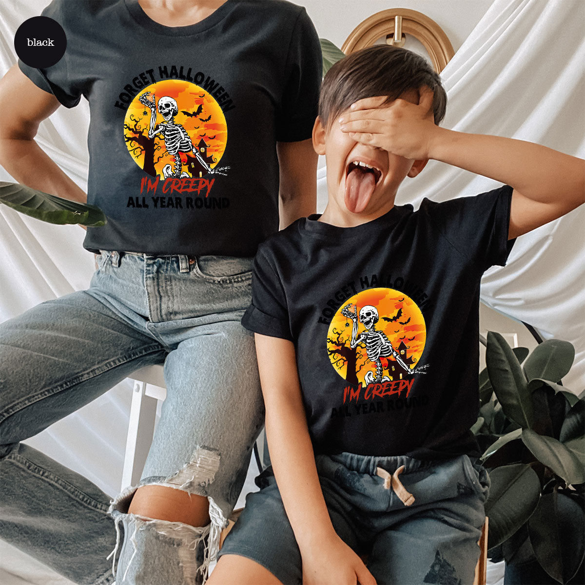 Halloween Creepy T-Shirt, Creepy Halloween Design, Creepy Halloween Tee