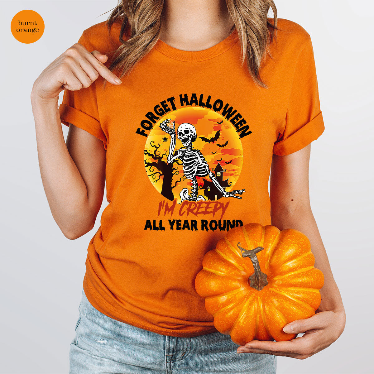 Halloween Creepy T-Shirt, Creepy Halloween Design, Creepy Halloween Tee