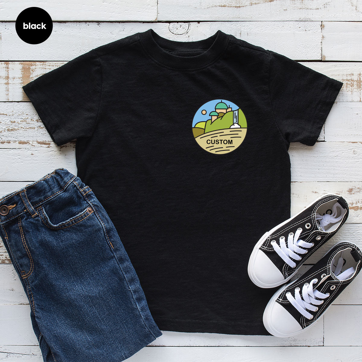 Customizable Planet Shirts, Custom Pocket Galaxy Tees, Personalized Gifts for Boyfriend, Planets Graphic Sweatshirt, Pocket Design TShirts