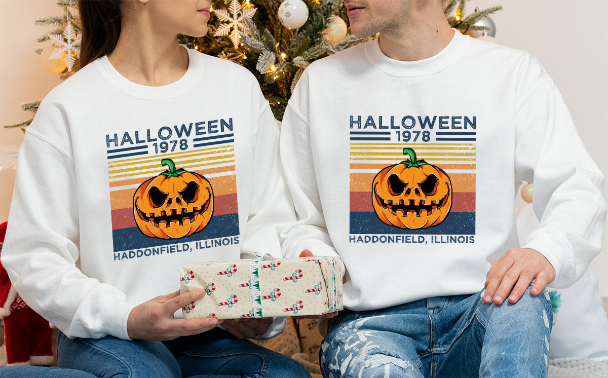 Horror Pumpkin Sweatshirt, Halloween 2022 Sweatshirt, Funny Halloween Long Sleve Shirt
