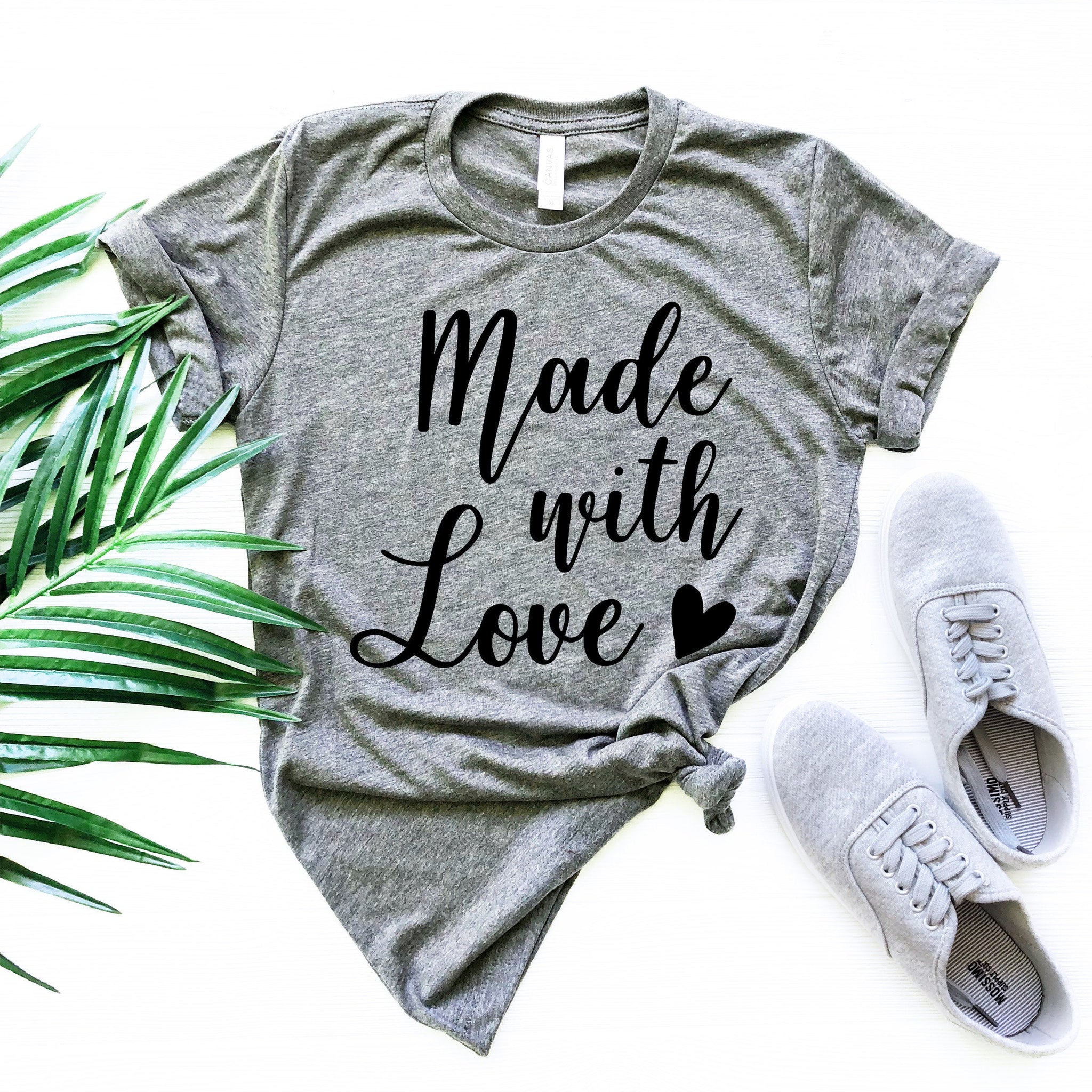 Made With Love, Mom Shirt, Wife Shirt, Kitchen Shirt - Fastdeliverytees.com