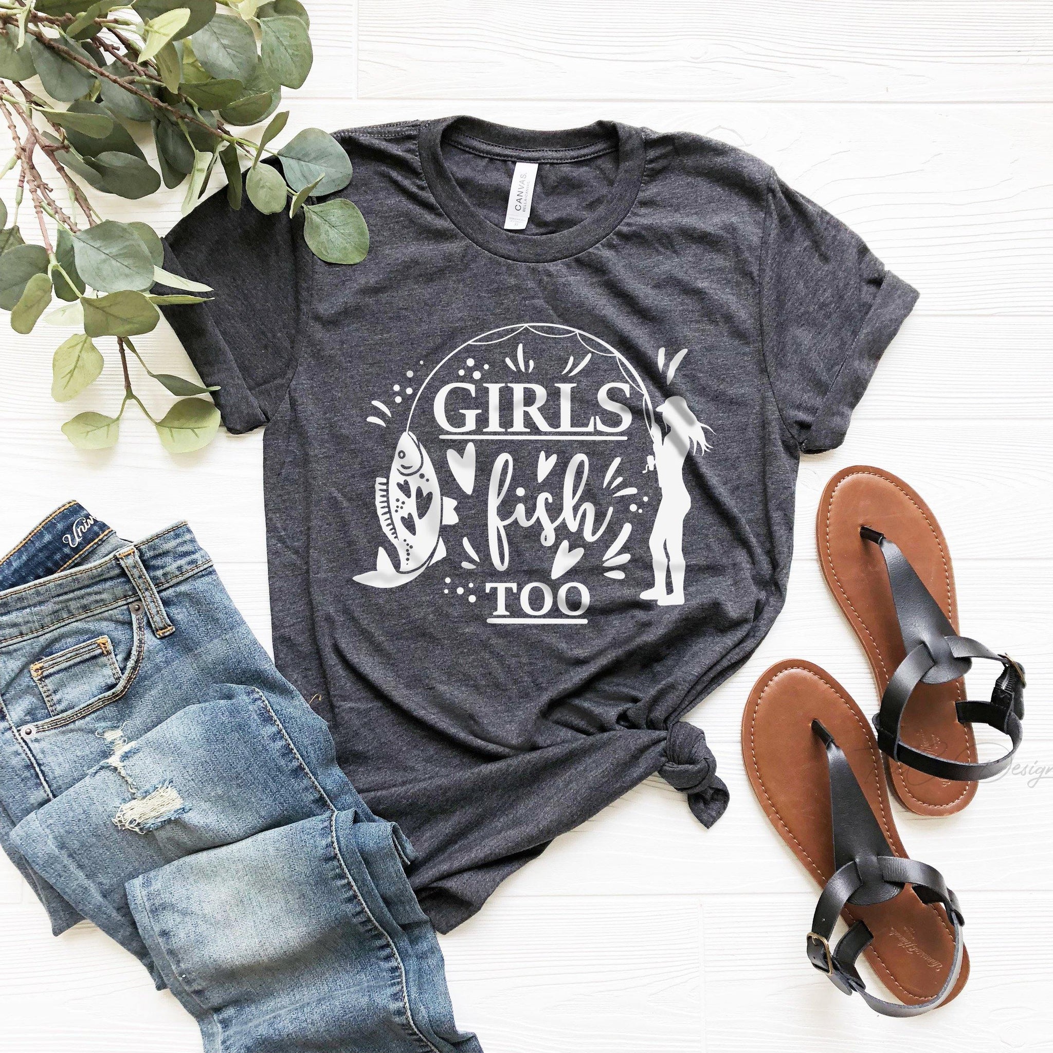 Fishing Funny Shirt, Fishing Girl Shirt, Mom Fishing Shirt, Fishing Gifts For Women, Fishing T Shirt, Fisherman shirt, Girls can Fish too,f5 - Fastdeliverytees.com