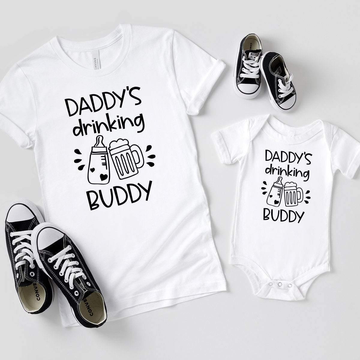 Matching Dad And Baby Shirt, Daddy's Drinking Buddy Shirt, Dad And Son Shirt, Dad Shirt, Baby boy Onesie, Daddy And Me Shirt, father son - Fastdeliverytees.com