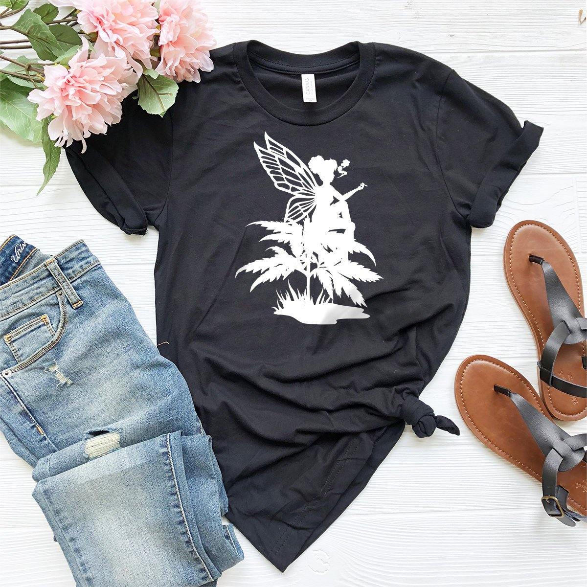 Cannabis Fairy Shirt, Weed Shirt, Funny Pot Tee, Weed Fairy Tee, Funny Weed Shirt, Marijuana Shirt, Stoner Shirt, Cannabis Shirt, 420 Shirt - Fastdeliverytees.com