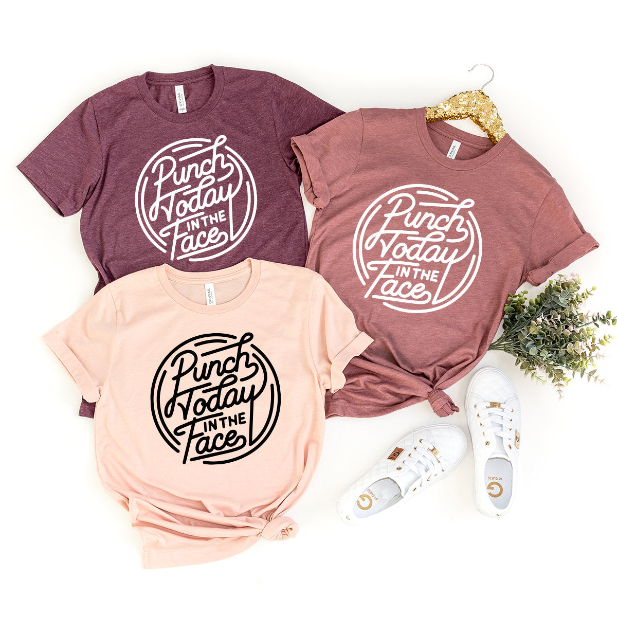 Punch Today In Face T-Shirt, Motivational Shirt, Sarcastic Shirt, Inspirational Shirt, Funny Motivational Gift, Motivational Graphic Shirt - Fastdeliverytees.com