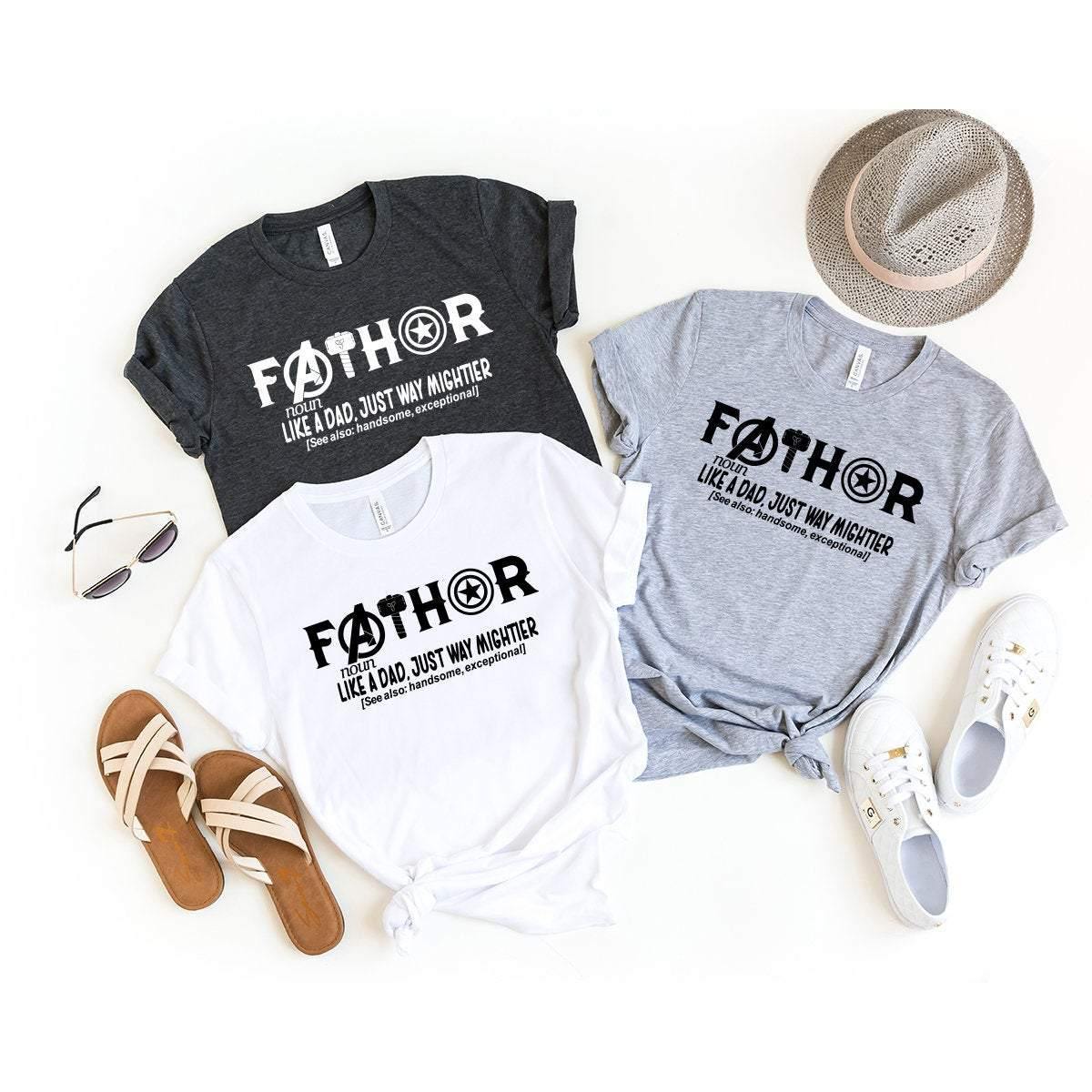 Fathor T-Shirt, Father Shirt, Dad Shirt, Best Dad Gift, Daddy Tshirt, My Dad Is Super Hero Shirt, Funny Dad Shirt, Father's Day Shirt - Fastdeliverytees.com