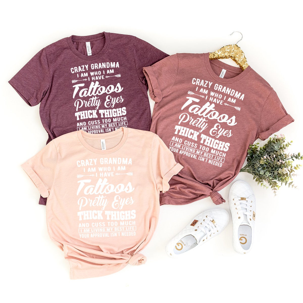 Grandma Shirt, Crazy Grandma Shirt, Living My Best Life Shirt, Gift For Grandma, Motivational Shirt, Feminist Shirt, Nana Shirt - Fastdeliverytees.com