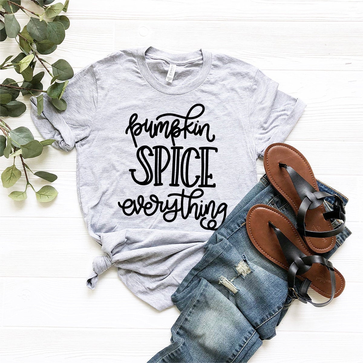 Thanksgiving Quote Shirt, Cute Fall Shirt, Autumn Shirt, Everything Nice T Shirt, Fall Women's Tee, Pumpkin Spice Everything Shirt - Fastdeliverytees.com