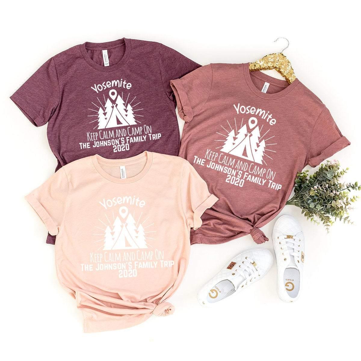 Custom Family Trip Shirt, Matching Family Shirt, Hiking Shirt, Family Camping Shirt, Adventure Shirt, Climbing Shirt, Camper, Wanderlust - Fastdeliverytees.com