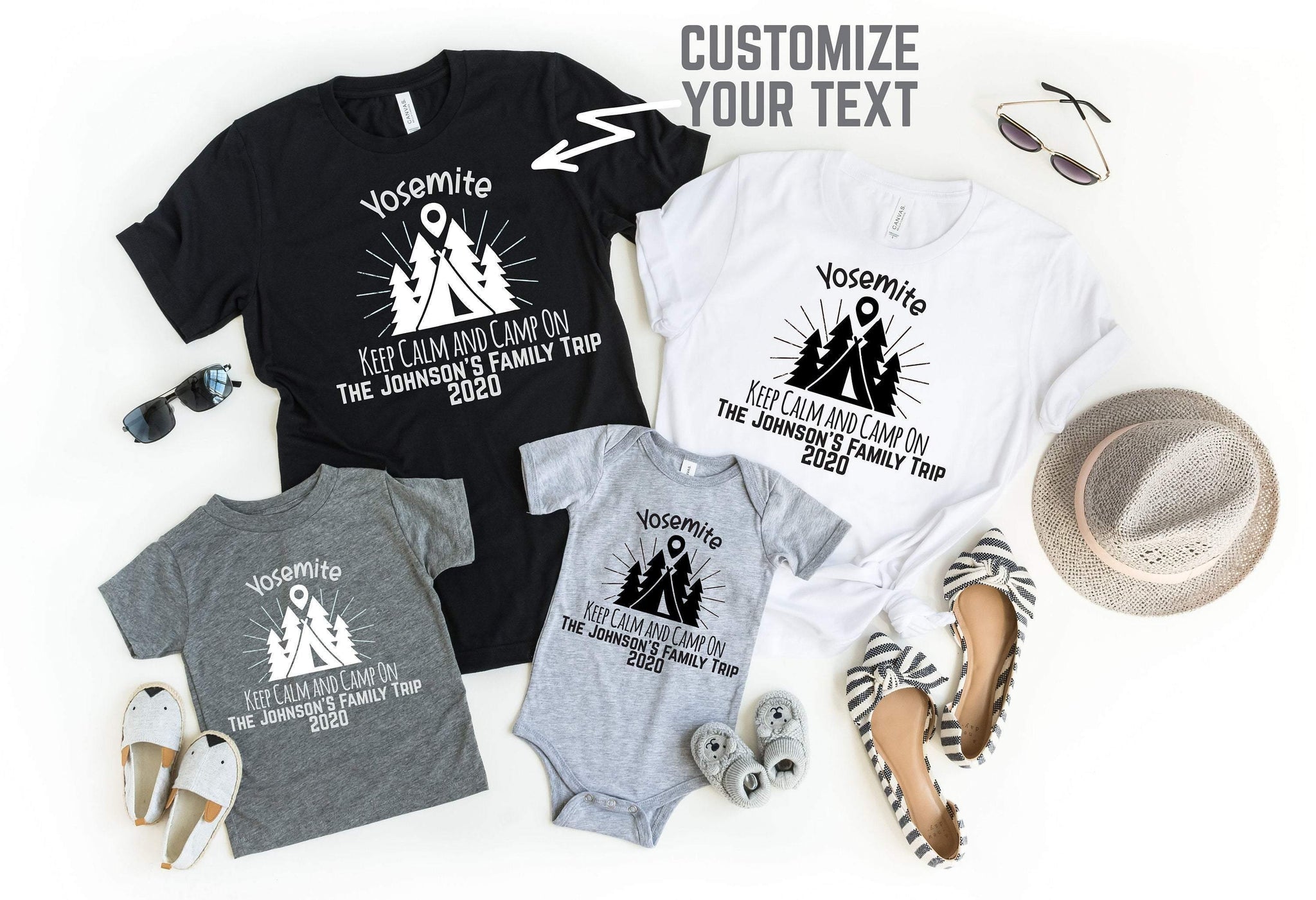 Custom Family Trip Shirt, Matching Family Shirt, Hiking Shirt, Family Camping Shirt, Adventure Shirt, Climbing Shirt, Camper, Wanderlust - Fastdeliverytees.com