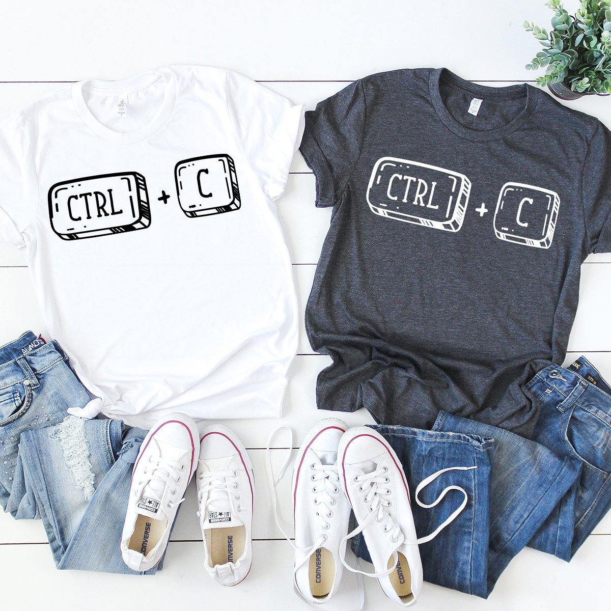 Copy Paste T-Shirt, Ctrl C Ctrl V Shirt, Matching Family Shirt, Funny Family Shirt, Daddy And Me Shirt, Mom And Me Tee, Family T Shirt - Fastdeliverytees.com