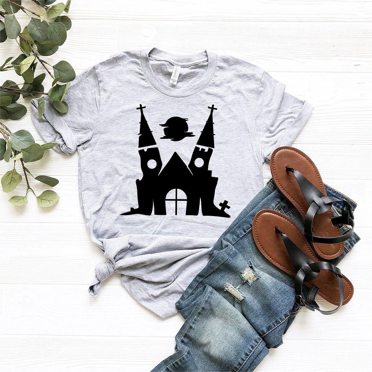 Halloween Graveyard Church Shirt, Halloween T-Shirt, Halloween Custome, Gothic Graveyard Shirt, Horror Shirt, Fall Shirt, Hocus Pocus Shirt - Fastdeliverytees.com