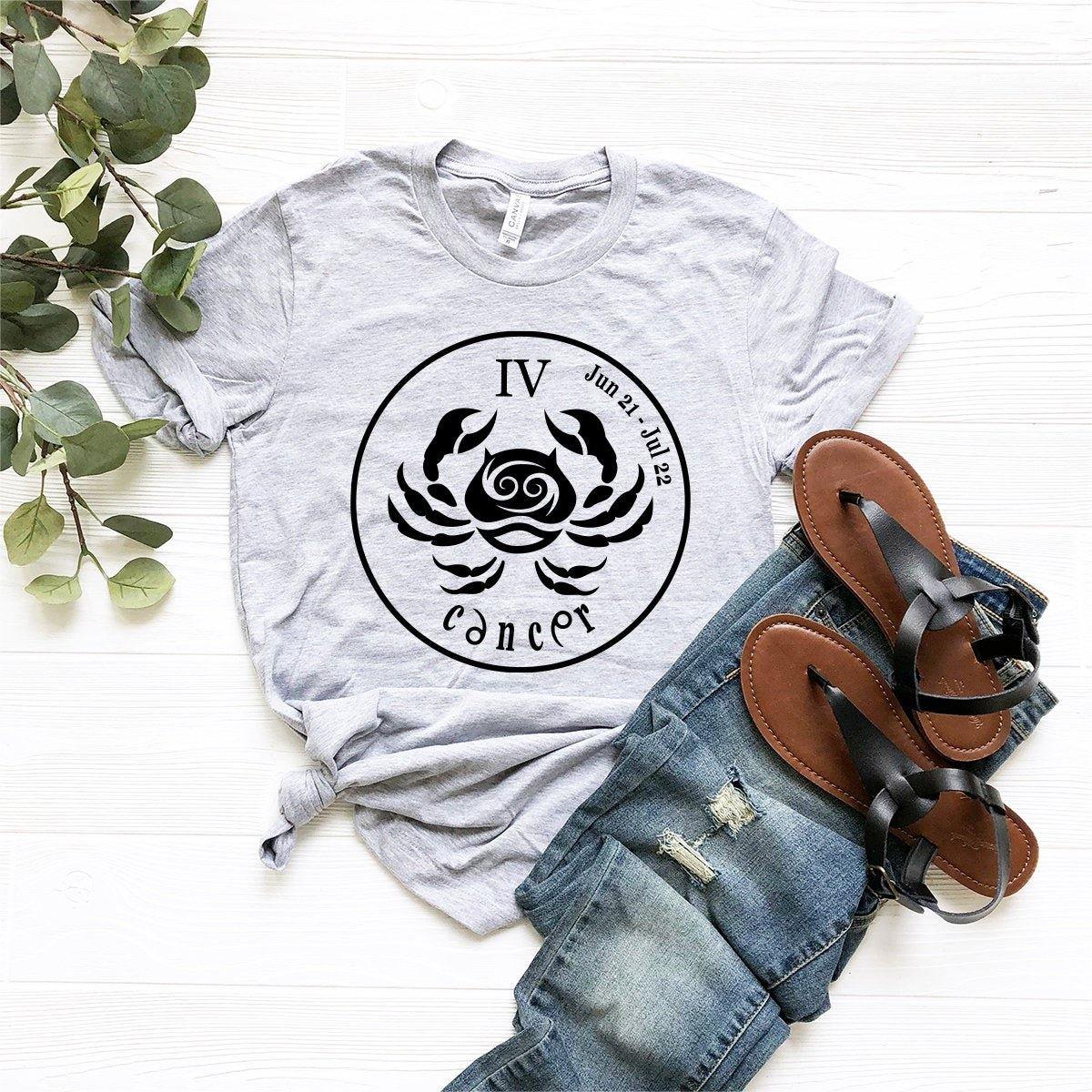 Cancer Zodiac T-Shirt, Cancer T Shirt, Zodiac Signs Shirt, Astrology Gifts, Cancer Birth Sign Shirt - Fastdeliverytees.com