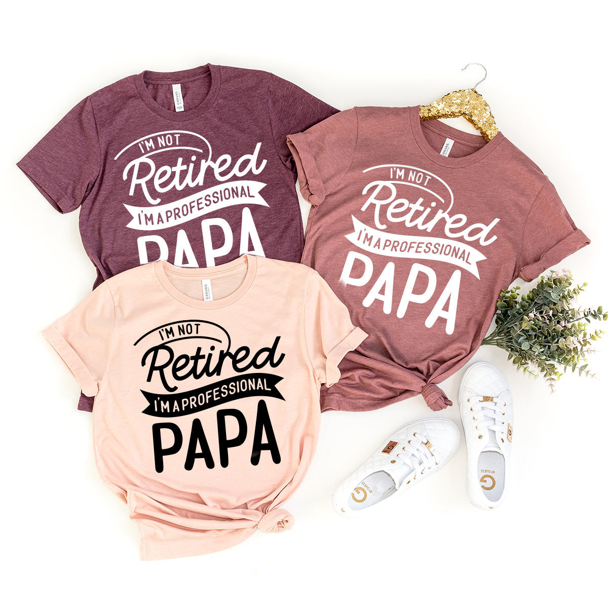 Retired Papa Shirt, Papa T-Shirt, I'm Not Retired I'm Professional Papa Shirt, Grandpa Shirt, Gift For Papa, Grandpa Gift, Funny Grandpa Tee - Fastdeliverytees.com