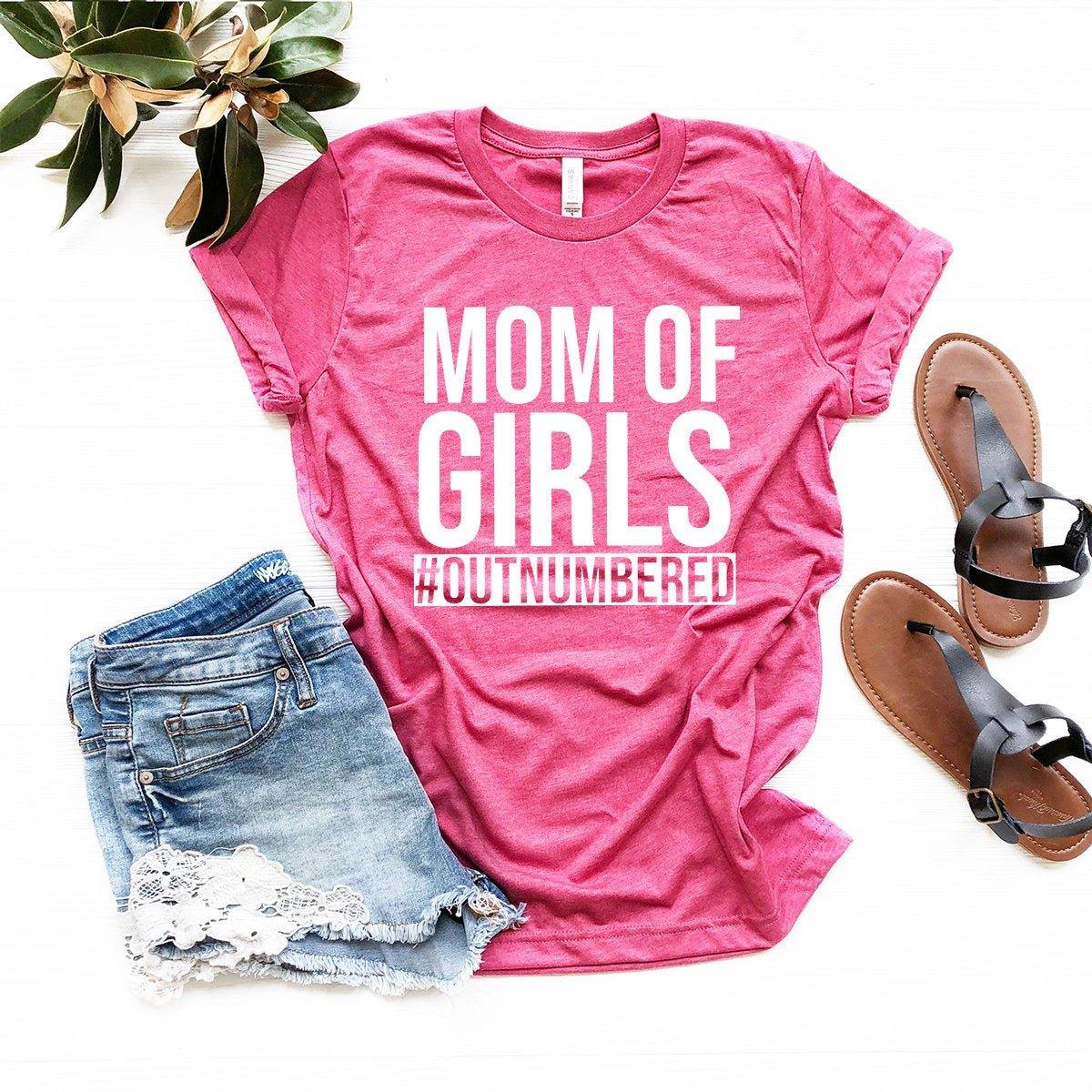 Mom Girl Shirt, Mom Gift, Mom Gift From Daughter, Mom Of Girls Outnumbered Shirt, Mother Shirt, Mommy Shirt, New Mom Shirt, New Mom Gift - Fastdeliverytees.com