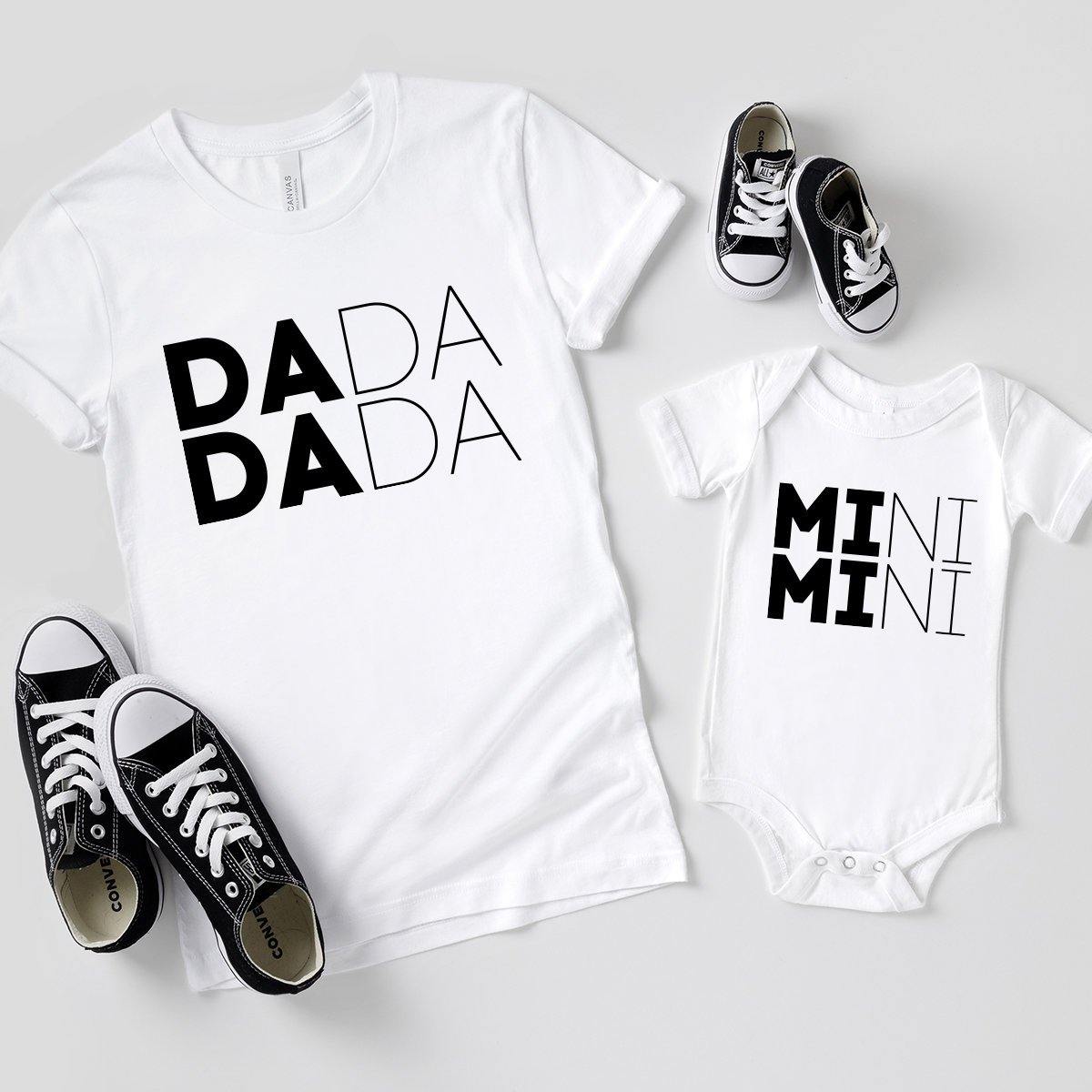 Family Matching Shirt, Dada Mama BigBro Mini Shirt, Family T-Shirt, Cool Family Shirt, Mommy And Me Shirt, Daddy And Me Tee, Family Shirt - Fastdeliverytees.com