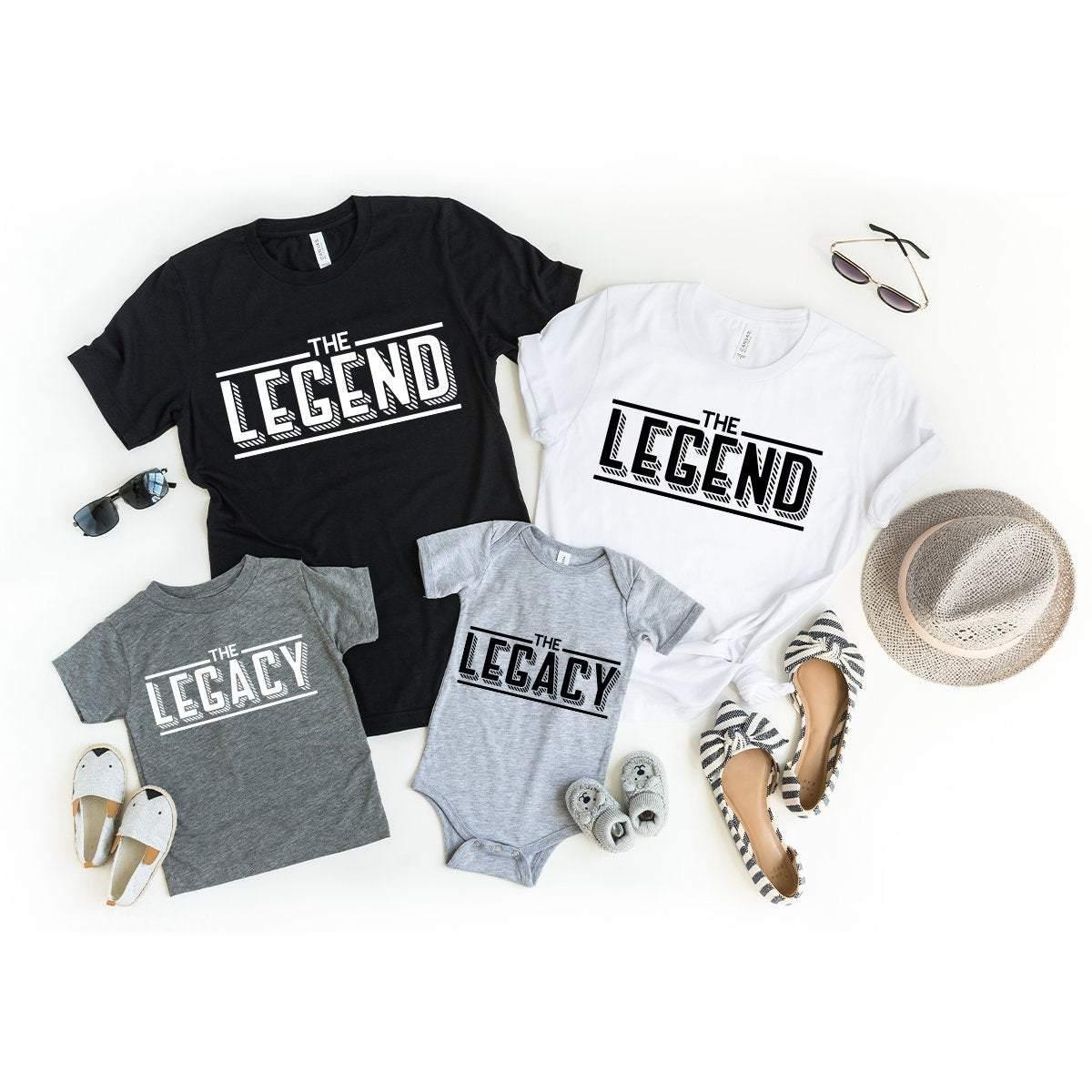 Dad And Son Matching Shirt, Daddy And Son Shirt, Legend Legacy Shirt, Funny Family Shirt, Fathers Day Matching Shirt, Dad And Son T-Shirt - Fastdeliverytees.com