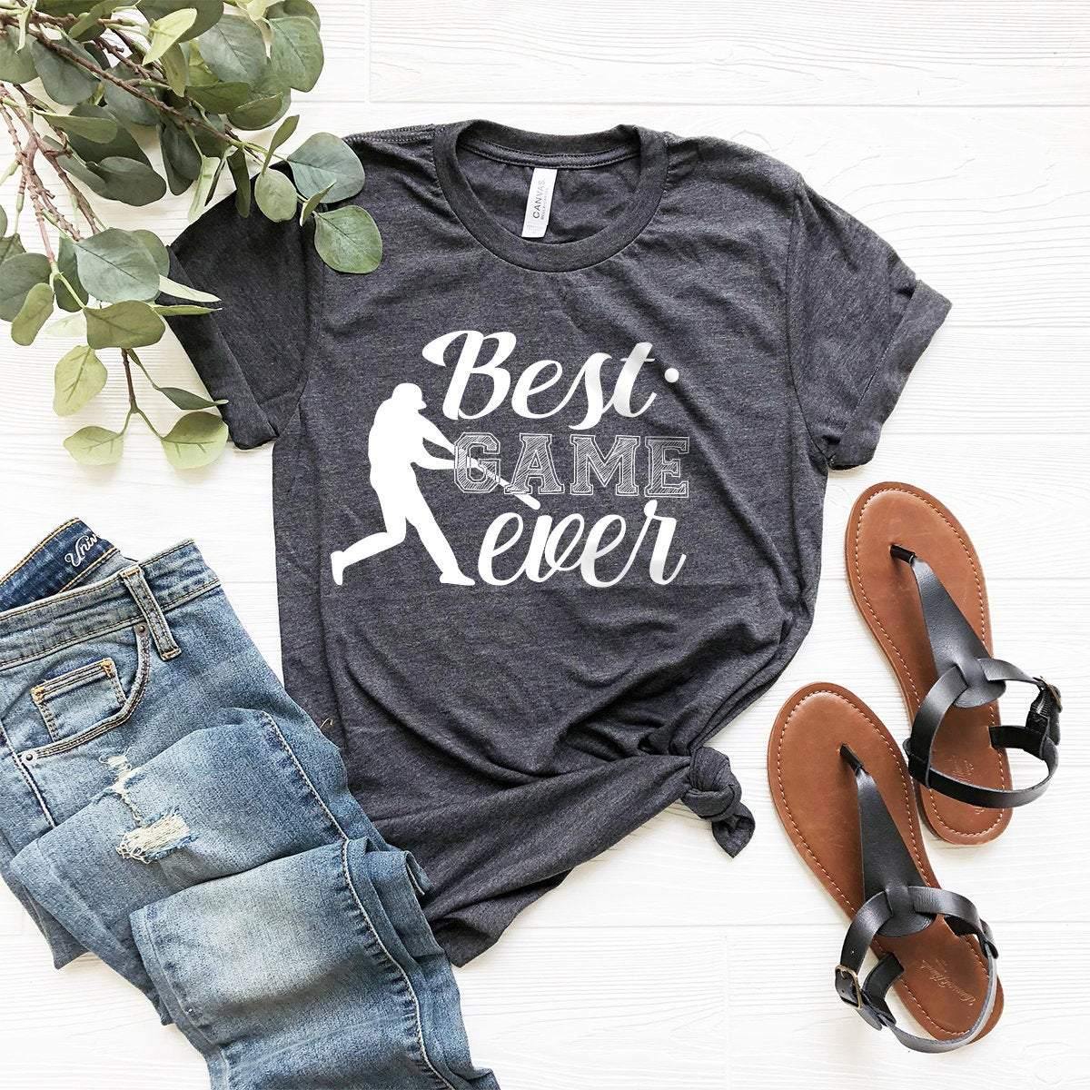 Best Game Ever T-Shirt, Baseball Tshirt, Softball shirt, Baseball Life Shirt, Baseball Game Day Tee, Gift For Baseball Lover, Baseball Shirt - Fastdeliverytees.com
