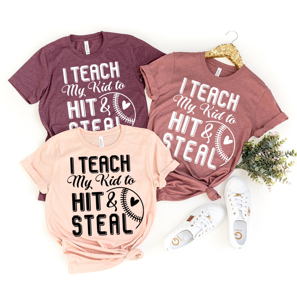 I Teach My Kid To Hıt And Steal Shirt, Baseball T-Shirt, Softball Shirt, Baseball Player Gift, Baseball Mom Shirt, Custom Baseball Shirt - Fastdeliverytees.com