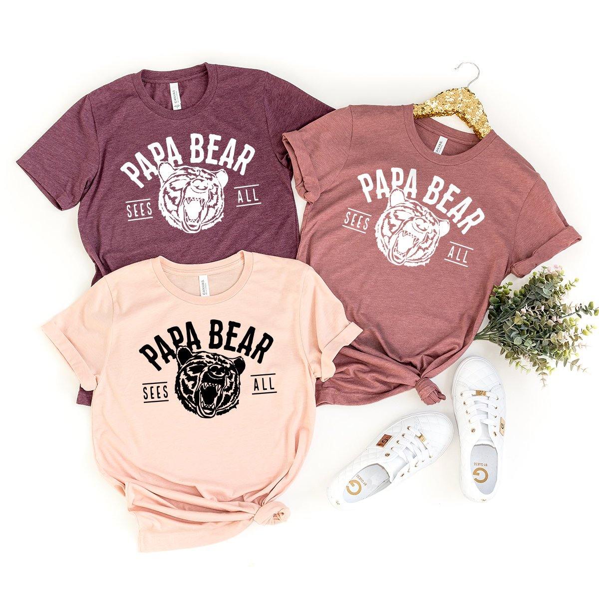 Dad Shirt, Papa Shirt, Shirt For Grandpa, Papa Bear T Shirt, Father's Day Shirt, Dad Gift, Grandpa Gift, Gift For Dad, Bear T-Shirt - Fastdeliverytees.com