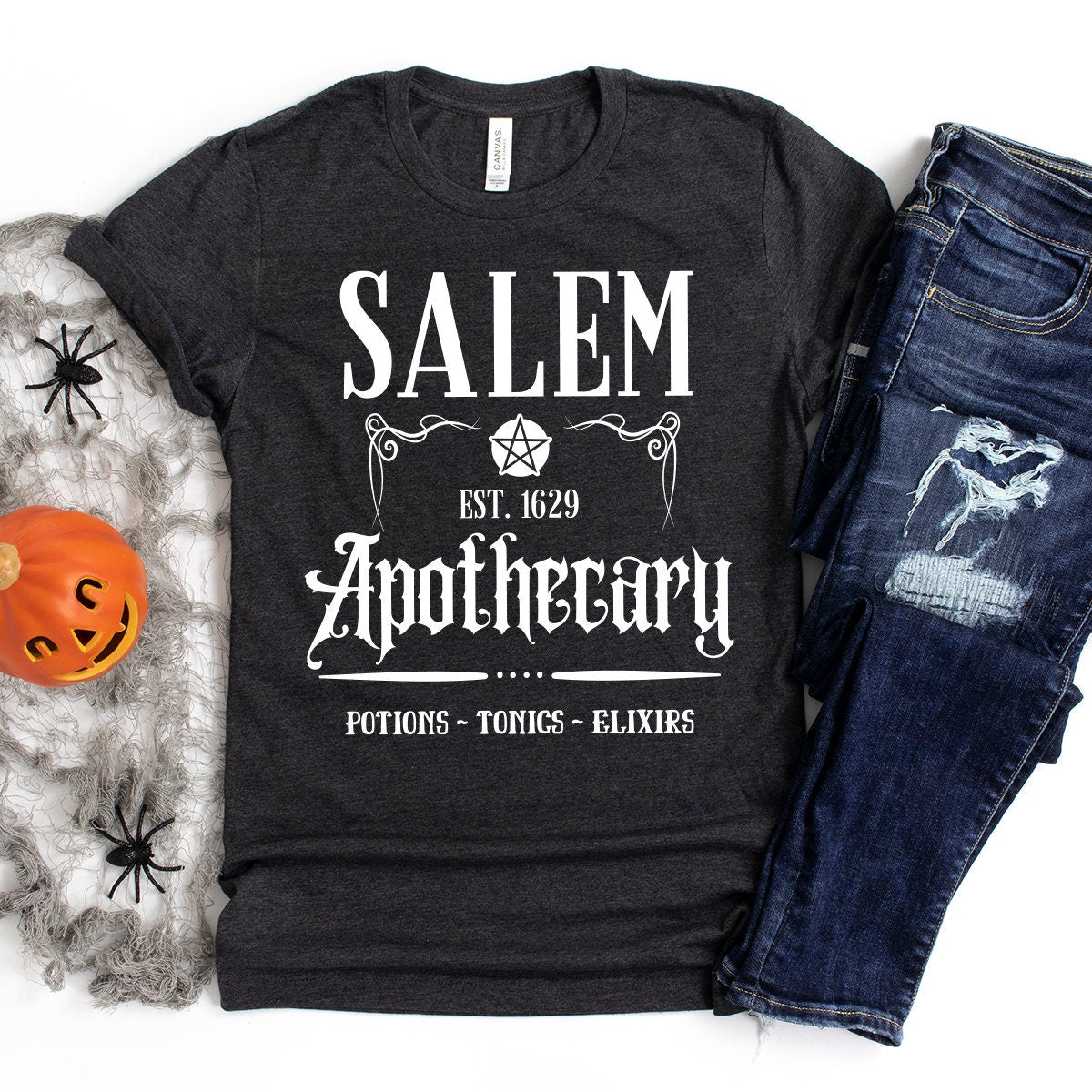 Salem Apothecary Shirt, Funny Halloween Shirt, Fall Tshirt, Halloween Gift, Hocu Pocu Shirt, Witch Sisters Shirt, Witch Clothing - Fastdeliverytees.com