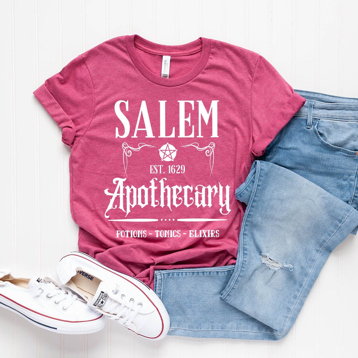 Salem Apothecary Shirt, Funny Halloween Shirt, Fall Tshirt, Halloween Gift, Hocu Pocu Shirt, Witch Sisters Shirt, Witch Clothing - Fastdeliverytees.com