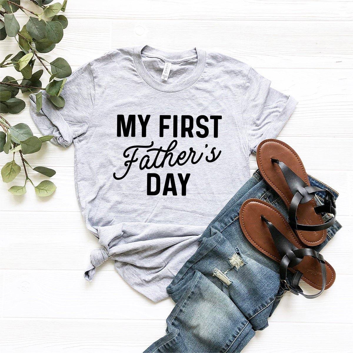 New Dad Shirt, New Dad Gift, Gift For New Dad, Shirt For New Dad, My First Father's Day Shirt, Funny New Dad Tee, New Dad Fathers Day Shirt - Fastdeliverytees.com