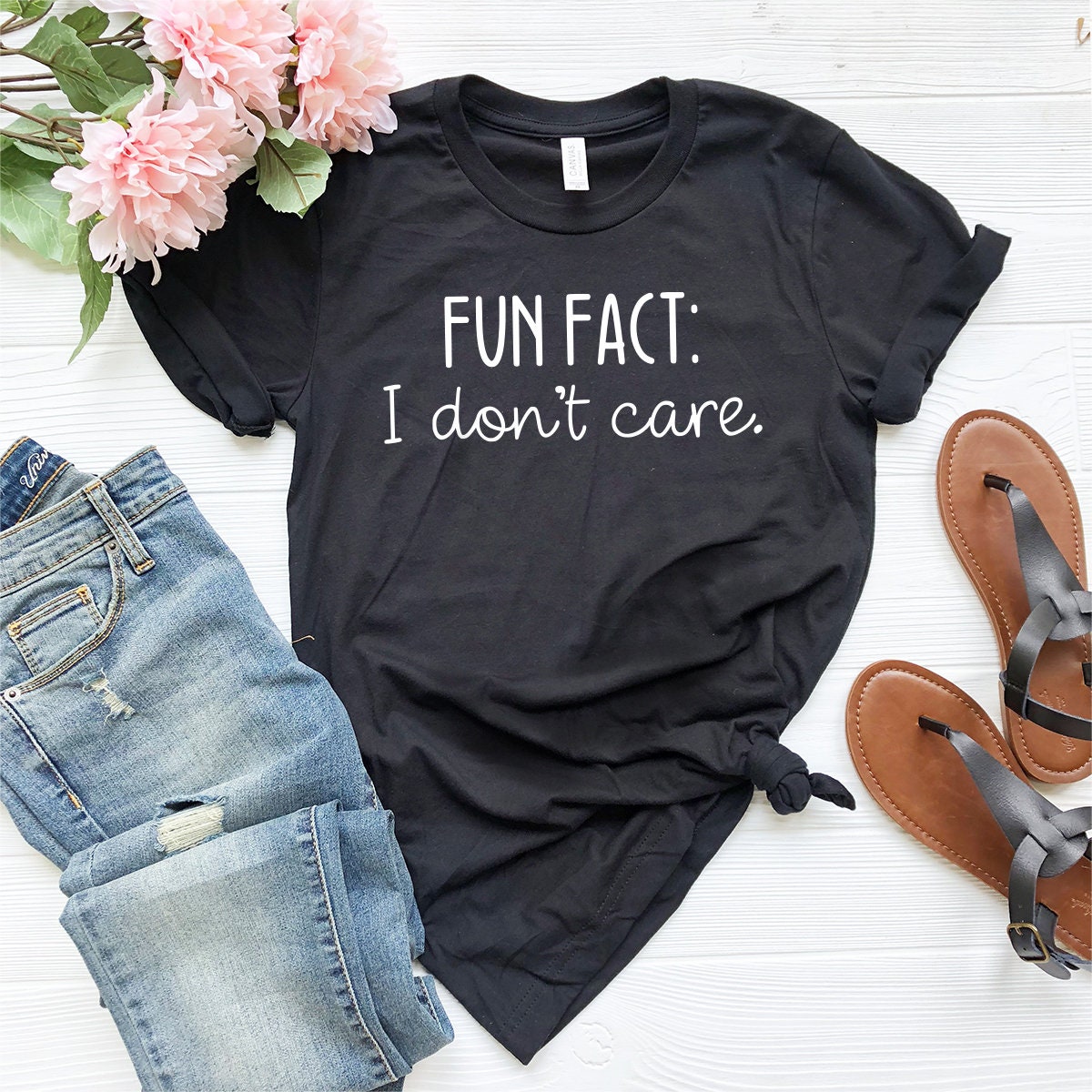 Sarcastic Quotes Shirt, Funny Sarcasm Shirt, Fun Fact I Don’t Care Tee, Funny T-Shirt, Shirt With Saying, Sarcasm Women Tee, Sarcastic Shirt - Fastdeliverytees.com