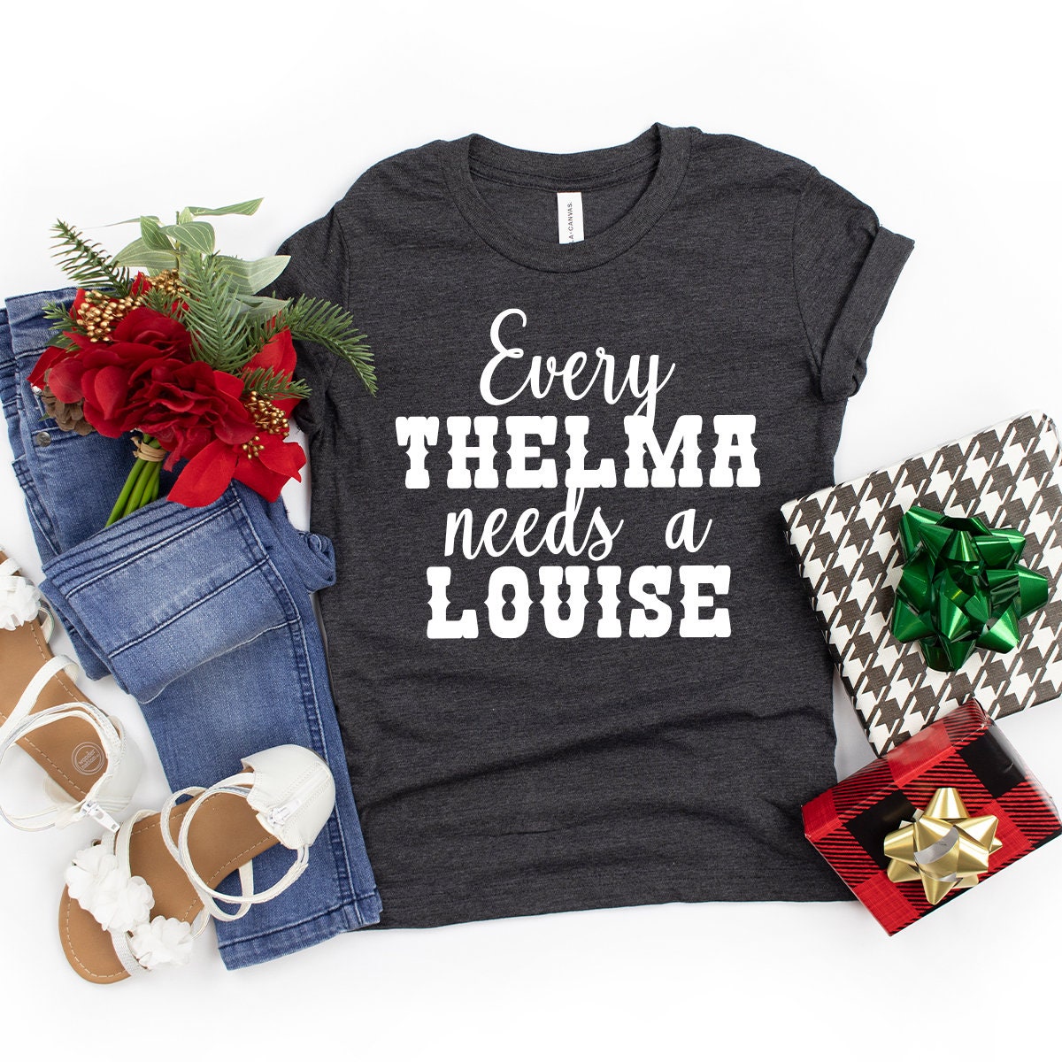 Thelma and Louise, Best Friends Shirt, Every Thelma Needs a Louise TShirt,  Ride or Die, Matching Shirts, Best Friend Gift, Bestie Gift, Gift for