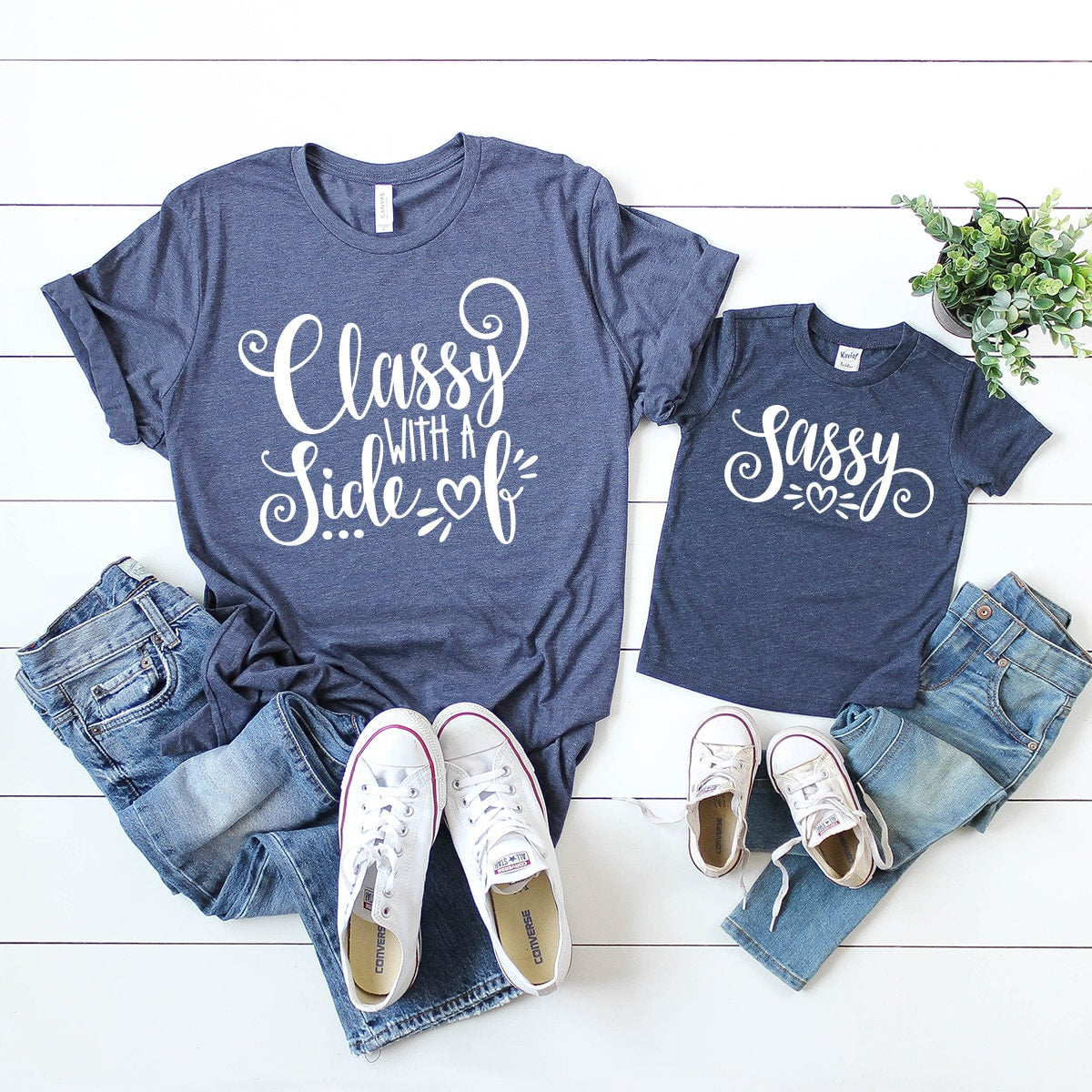 Sassy TShirt, Mama Girl Shirt, Matching Mom And Baby Tee, Classy With A Side Of Sassy, Mama Shirt, Mama And Me Shirt, Mother Daughter Shirt - Fastdeliverytees.com