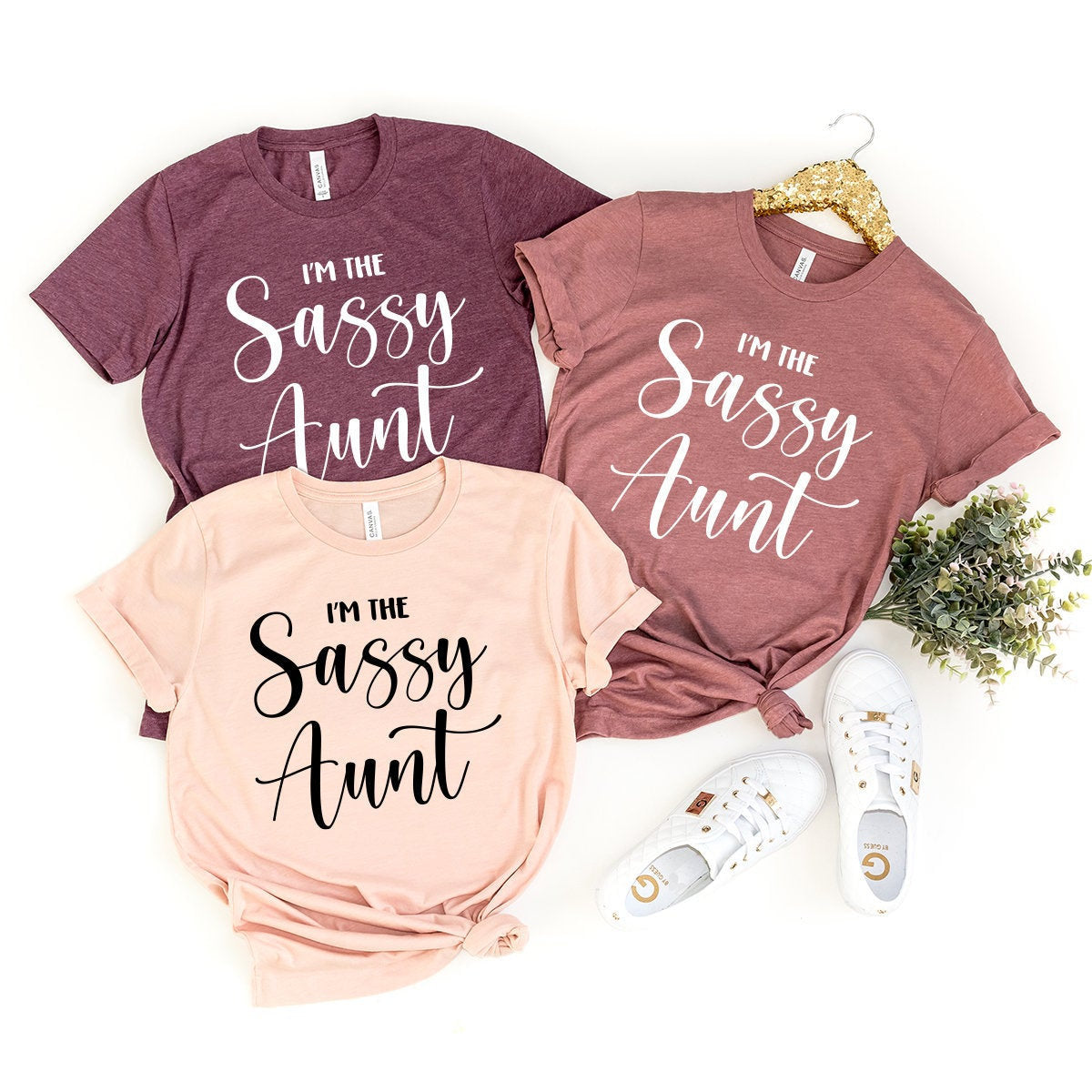 I'm The Sassy Aunt Shirt, Funny Aunt Shirt, Sassy Aunt T-Shirt, Aunt Birthday Gift, Sassy Auntie Shirt, Best Aunt Shirt, Auntie T Shirt - Fastdeliverytees.com