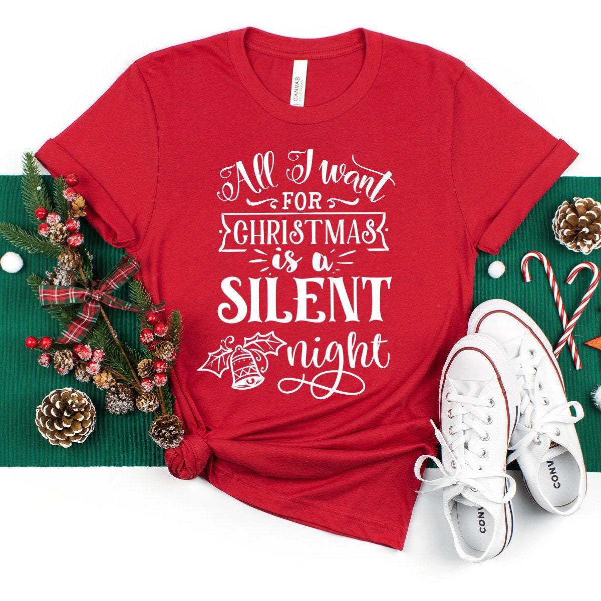 Christmas Shirts, Christmas is a Silent Shirt, Gift for Christmas, Christmas 2022 Shirt, Santa Claus Shirt, Santa Shirt, Xmas Party T-Shirts - Fastdeliverytees.com