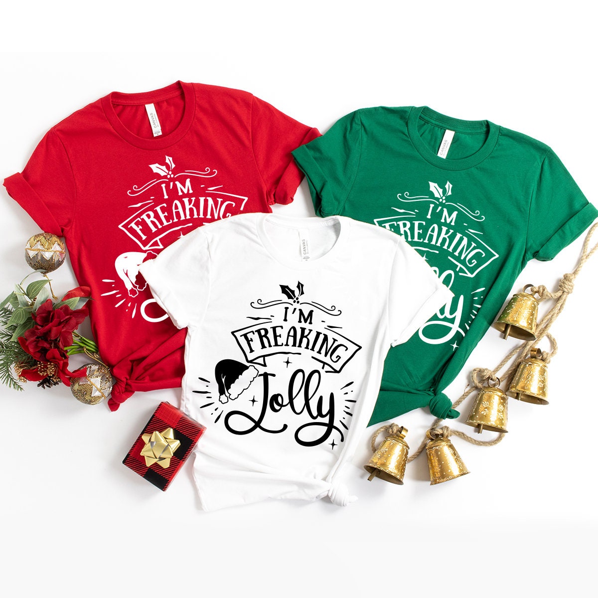 Christmas shirt, I'm Freaking Jolly T-Shirt, Christmas gift, Holiday Shirt, Funny Christmas Shirt, Christmas 2022, Santa shirt, Jolly shirt - Fastdeliverytees.com