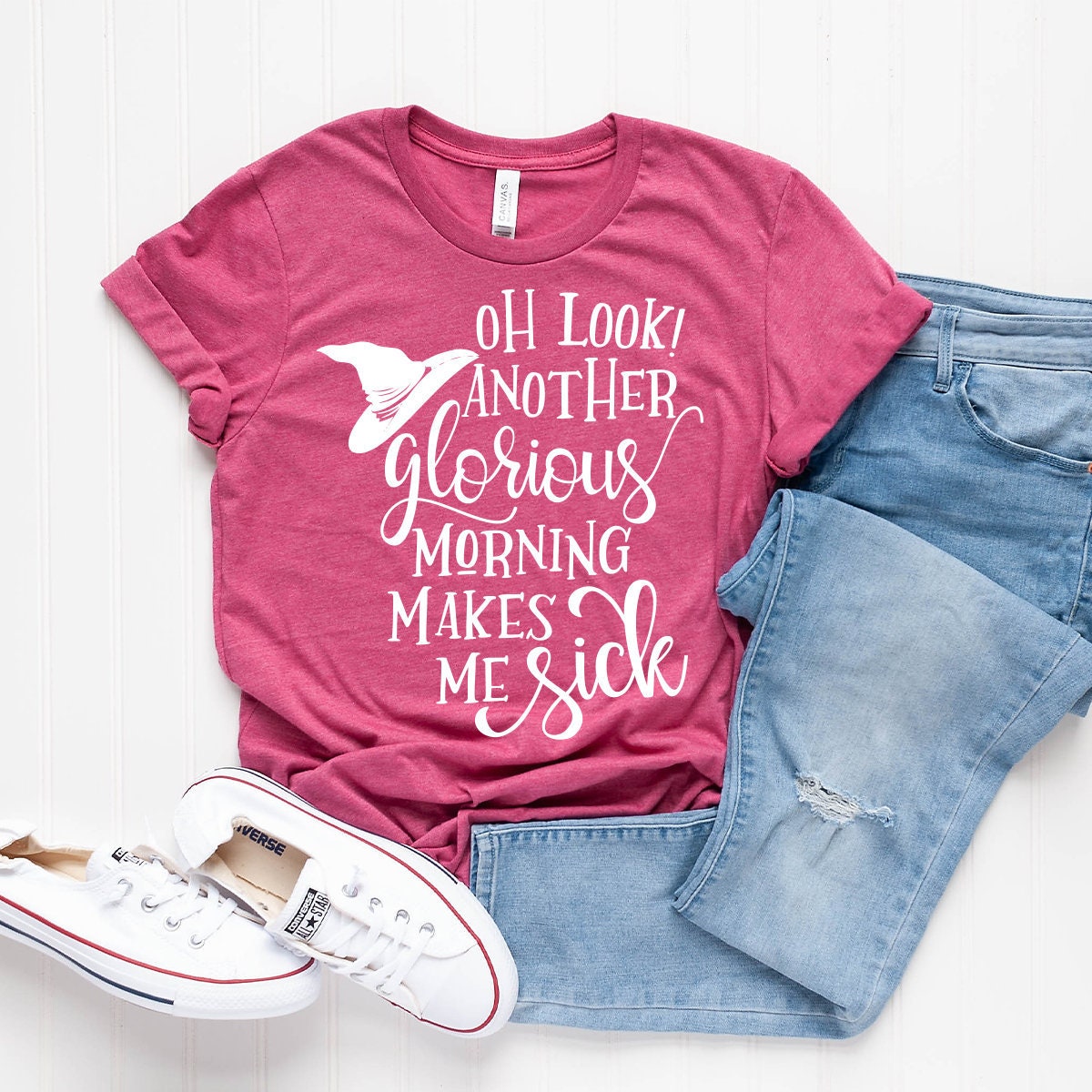 Oh Look Another Glorious Morning Make Me Sick Shirt, Magician Shirt, Witch Sisters Tshirt, Halloween Shirt, Fall Shirt, Halloween Tee - Fastdeliverytees.com