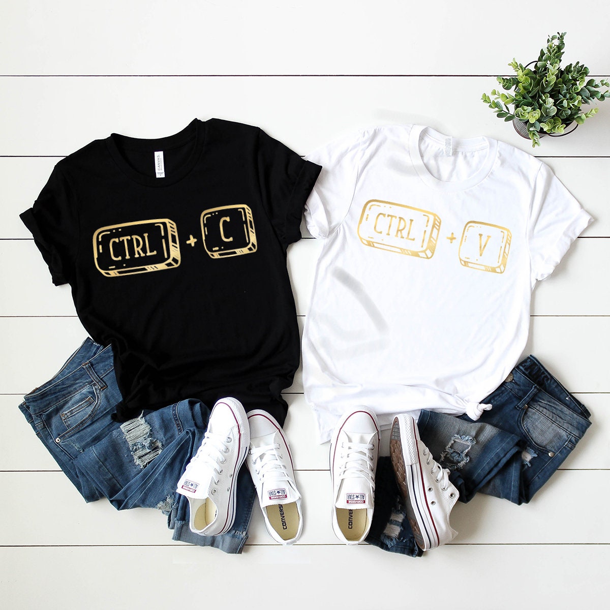 Copy T-Shirt, Ctrl C Ctrl V Shirt, Matching Family Shirt, Funny