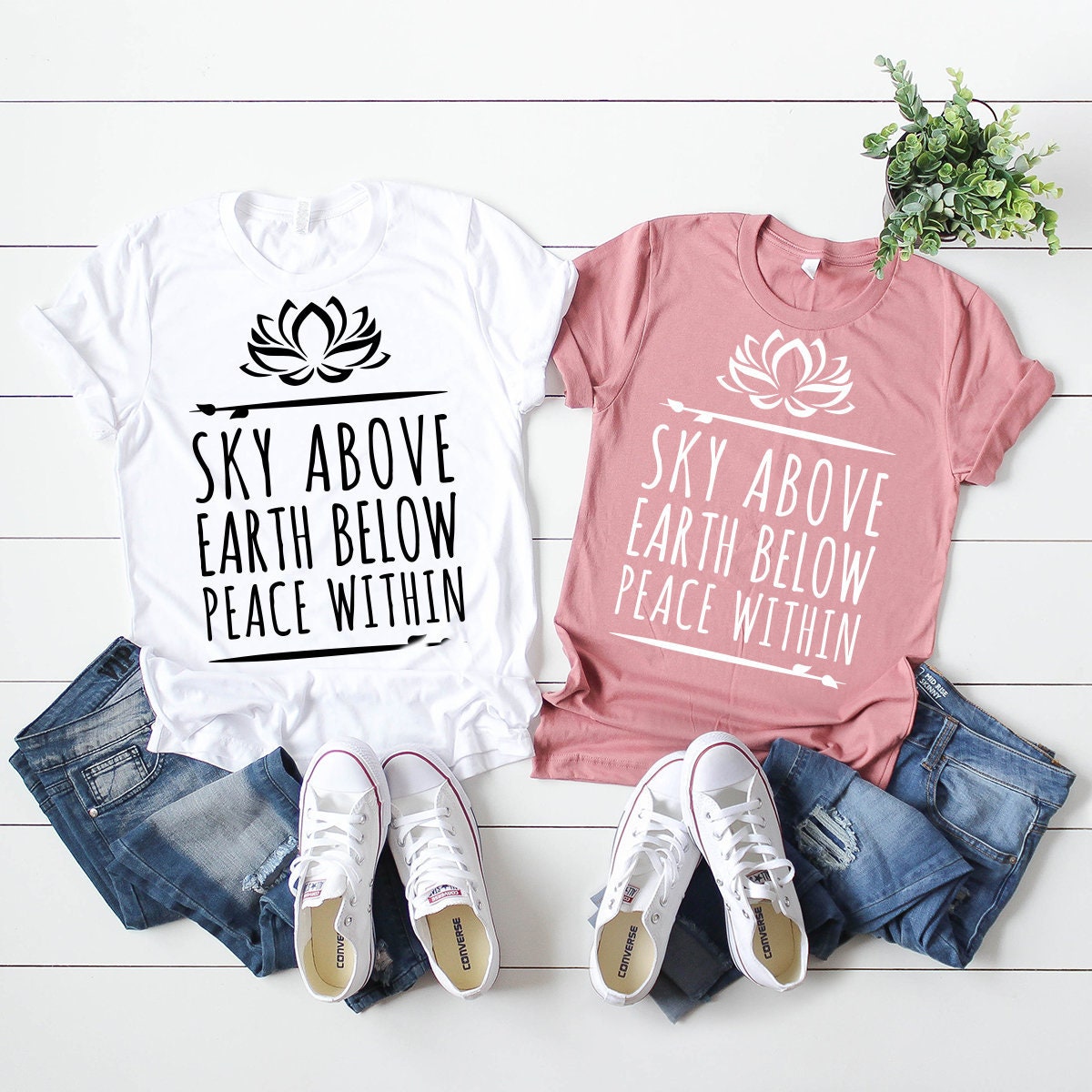 Meditation Shirt, Yoga Shirt, s Shirt, Sky Above Earth Below Peace Within Shirt, Motivational  Shirt, Lover Shirt, Yoga Gift, Meditation Tee - Fastdeliverytees.com